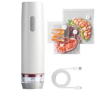 Sellador al vacío reutilizable - Máquina de conservación de alimentos recargable, pequeño dispositivo de conservación portátil, herramienta de sellado hermético | Cocina casera viaje Camping pescado