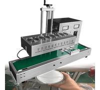 Sellador automático de inducción continua para bolsas y tarros de papel de aluminio, 2200 W, 50-120 mm, máquina de sellado de banda electromagnética