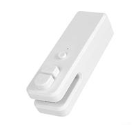 Sellador de alimentos de viaje 2 en 1, cortador de bolsas práctico para mantener tu comida fresca en cualquier momento y en cualquier lugar (blanco)