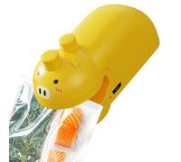 Sellador de bolsas pequeño, sellador térmico de bolsas para aperitivos, máquina de sellado magnético de mano de dibujos animados para el hogar, chips, hogar y viajes