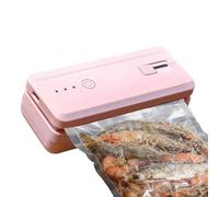 Sellador de bolsas recargable: mini máquina al vacío USB de 12 x 5 cm | 3 modos de sellado con cortador | Base magnética portátil para alimentos | Encerradura manual profesional