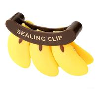 Sellador de bolsas reutilizable en forma de plátano con imán para montaje en refrigerador para ayudar a mantener las patatas fritas, bolsas de café y aperitivos frescos durante más tiempo (1 amarillo)
