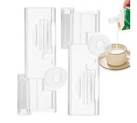 Sellador de cajas de leche | Clip de almacenamiento de de leche a prueba de fugas, 2 piezas | Sellador de bolsas de alimentos giratorio de 180 grados para embalaje de líquidos, estudio