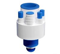 Sellador de fregadero centrado en la utilidad que captura restos de alimentos y aísla los humos de aguas residuales a través de mecanismos de válvula ajustados con precisión