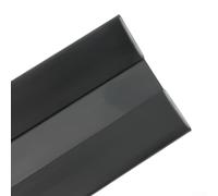 Sellador de huecos de puerta debajo de la puerta, burlete de PVC de 1 m para aislamiento acústico, bloqueador de viento, tira de sellado autoadhesiva para huecos de 3 a 13 mm, blanco y negro