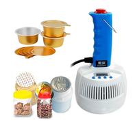 Sellador de inducción, máquina de sellado térmico electromagnético de mano, manual portátil, ajuste de potencia de 5 velocidades, función de memoria de potencia, diámetro de 25 mm a 75 mm