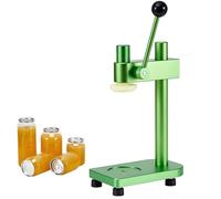 Sellador de latas manual, máquina selladora de latas al vacío de 20 latas/min, diámetro 55 mm, altura inferior a 16,7 cm/6,69 pulgadas, para frascos, botellas de PET, cerveza, jugo, café y refr green