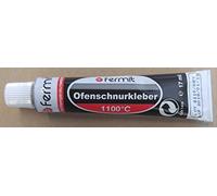 Sellador de pegamento para horno, pegamento de alta temperatura, sellado 1100 °C, Fermit 1 hasta 5 tubos, 17 ml (1 tubo de 17 ml)