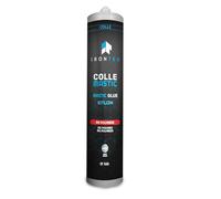 Sellador de pegamento para juntas MS Polímero Gris - IRONTEK - 290 ML | IT123 | Adhesión sin imprimación | Peignable inmediatamente | Resistencia UV | -40°C a +100°C
