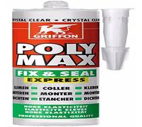 Sellador de pegamento Poly Max Fix 1Seal Express Crystal GRIFFON cartucho 300 gr - 6150452