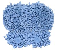 Sellador de perlas de cera para sellar, 600 cuentas de sellado de cera azul para sellos de cera, kit de cuentas de sello de cera, perfecto para invitaciones de boda, sobres de Navidad (azul polvo)