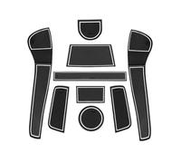 Sellador de Puertas Alfombrilla Antideslizante Ranura para Puerta Estilo Coche Cajas Almacenamiento Tazas Agua para Seat MII 2013-2021(Bianco)