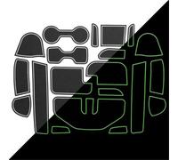 Sellador de Puertas Alfombrilla Antideslizante Ranura Puerta Coche Cajas Almacenamiento Vasos Agua 20 Piezas para Nissan para Navara NP300 D23 2015-2019(Bianco)