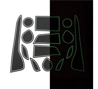 Sellador de Puertas Pegatinas Decorativas Goma Antideslizantes para Portavasos Almohadillas Hueco Puerta Coche para C-HR 2016-2020(Bianco)