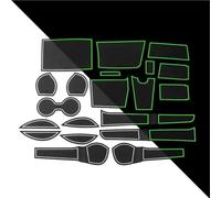 Sellador de Puertas Pegatinas Decorativas Goma Antideslizantes para Portavasos Coche Almohadillas Hueco Puerta para Fortuner SW4 AN150 AN160 2016-2021(Bianco,RHD)