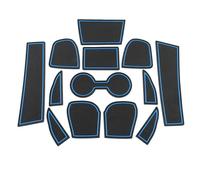 Sellador de Puertas Pegatinas Decorativas Goma Antideslizantes Portavasos Coche Almohadillas Hueco Puerta para Mazda CX-3 CX 3 2016~2021(BLU)