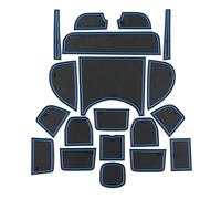 Sellador de Puertas Pegatinas Decorativas Goma Antideslizantes Portavasos Coche Almohadillas Hueco Puerta para HR-V para Vezel 2014-2022(BLU)