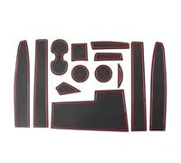 Sellador de Puertas Pegatinas Decorativas Goma Antideslizantes Portavasos Coche Almohadillas Hueco Puerta para Fiat 500 2016 2017 2018 2019 2020(RHD)