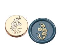 Sellador de sello serie de flores sello ceras ajo latón para scrapbooking invitaciones decoración latón sello cera serie flor cera para tarjetas decoraciones