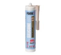 Sellador de Silicona para Baño Beige [310 ml] - Silicona Sanitaria Profesional Impermeable para Baños, Canalones y Sellado de Ventanas de Fome Flex
