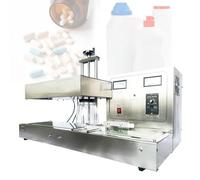Sellador de tapas de botella de inducción electromagnética continua, 15-60 mm/15-85 mm/50-120 mm/60-130 mm, máquina automática de sellado de papel de aluminio, 50-120 mm