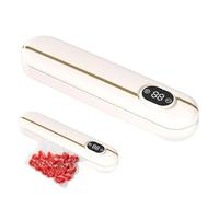 Sellador de vacío de alimentos, sellador de bolsas de alimentos - de chip sellador térmico pequeño - Máquina de embalaje automática de alimento portátil para bocadillos, dulces