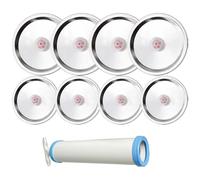 Sellador de vacío para tarros de conservas con manual - Jar Sellador de Vacío | Kit de sellado al vacío para protector de tarros de alimentos para ancha y normal
