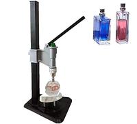Sellador de viales de crimpadora de mano - Taponadora manual de perfume - Máquina tapadora de prensa inoxidable ajustable en altura para botellas de perfume - Tapa de plástico - Herramienta de sellado