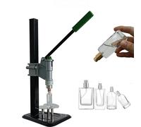 Sellador de viales de mano de 13 mm, herramienta tapadora manual para botellas de perfume, tapas de plástico, máquina de crimpado de altura ajustable y herramienta de sellado de perfume