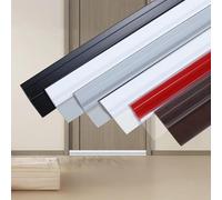 Sellador en forma de T para puertas contra corrientes, Banda de silicona para huecos de ventanas, Burlete de sellado climático y para ducha, Paquete de 5 rollos (Size:3.6CM(1.41IN),Color:Transparente)