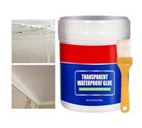 Sellador impermeable líquido, revestimiento impermeable transparente | Revestimiento resistente al agua,Adhesivo reparador transparente a prueba de fugas para alféizar de ventana, techo, pared