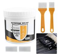 Sellador impermeable negro - revestimiento de poliuretano flexible para techos, tubos metálicos, estructuras exteriores resistentes a la intemperie | Reparación de fugas y grietas de alta resistencia