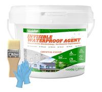 Sellador Impermeable Transparente 1KG - Sellador Fugas Agua para Terrazas, Techos y Fugas de Baño - Pintura Impermeabilizante Interior y Exterior, Recubrimiento Protección Impermeable para Hormigón