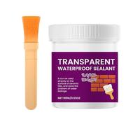 Sellador Impermeable Transparente - Adhesivo Invisible 100g con Pincel, Antifugas Resistente a la Intemperie | Piso, techo, ducha, sótano, teja de madera, aplicación para mantenimiento interior