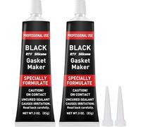Sellador Juntas Motor,Silicona Negra para Coche,Pasta de Juntas Motor para Reparación de Máquinas de Motocicletas Automotrices,Resiste Temperaturas -60°C -320°C,85g,Negro
