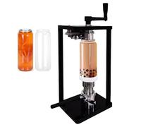 Sellador manual de latas al vacío con rodillos de acero inoxidable para conservación de alimentos y almacenamiento de bebidas