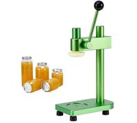 Sellador Manual de Latas Al Vacío de 20 Latas/min, for Latas de 55 Mm de Diámetro y Hasta 6,69"/16,7 Cm de Altura, for Tarros, Botellas de Mascotas, Cerveza, Jugo, Café, Refrescos(Green)
