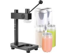 Sellador manual de latas: aleación de aluminio duradera para conservación de alimentos y bebidas, altura ajustable para uso doméstico y comercial