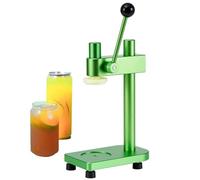 Sellador manual de latas, máquina selladora de latas al vacío de 100 latas/min, diámetro 55 mm, para frascos con una altura inferior a 6,69 pulgadas, cerveza, jugo, café y refrescos GREEN