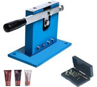 Sellador manual de tubos para tubos de aluminio, sellador de mano con codificador de letras de fecha para embalaje de pasta de dientes y crema cosmética. Sellador manual de crimpado de tubos