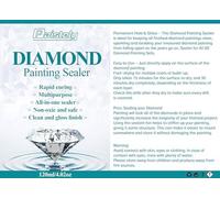 Sellador para pintura de diamantes, pegamento de secado rápido, sellado transparente para pintura de diamante 5D, rompecabezas y manualidades (120 ml, 2)