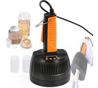 Sellador por inducción electromagnética de 20-130 mm, sellador de papel de aluminio ajustable para botellas de vidrio de plástico, máquina de sellado manual de enfriamiento rápido(100MM Bottle)