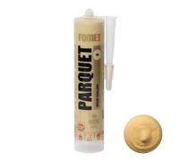 Sellador premium de color pino para parqué y laminado FOME FLEX Parquet - Pino elástico, duradero, se puede pintar y pintar, ideal para rellenar y reparar juntas y grietas.