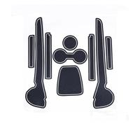 Sellador Puertas Alfombrilla Antideslizante Ranura para Puerta Estilo Coche Cajas Almacenamiento Vasos Agua para Polo 6R 6C 2010-2017(Bianco)