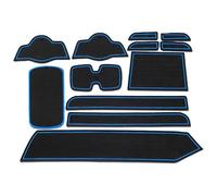 Sellador Puertas Alfombrilla Antideslizante Ranura Puerta Coche Accesorios Cajas Almacenamiento Vasos Agua para Suzuki para Alto 2009-2015(BLU)