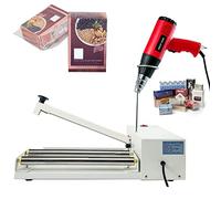 Sellador térmico 2 en 1 y pistola para película de PVC POF PP PE, máquina compacta de embalaje de mano para alimentos seguros, libros, embalaje de cajas
