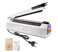 Sellador Térmico 200 mm, Sellador de Bolsas de Plástico Portátil, Máquina Selladora en Caliente, Impulse Heat Sellador, Manual Bolsa de Sellado Máquina, Enchufe de UE, para Mylar, PP, PE, Bolsa