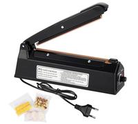 Sellador Térmico 200 mm, Sellador de Bolsas de Plástico Portátil, Máquina Selladora en Caliente, Impulse Heat Sellador, Manual Bolsa de Sellado Máquina, Enchufe de UE, para Mylar, PP, PE, Bolsa