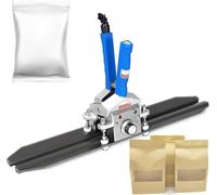 Sellador térmico de bolsas de plástico, crimpadora portátil de mano, máquina selladora al vacío para mylar, aluminio, celofán, bolsas de papel kraft, ancho de sellado de 10 mm
