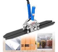 Sellador térmico de bolsas, máquina de sellado de abrazadera de mano, calentamiento instantáneo de temperatura ajustable, para bolsas de papel kraft de celofán de aluminio de Mylar, 400 mm